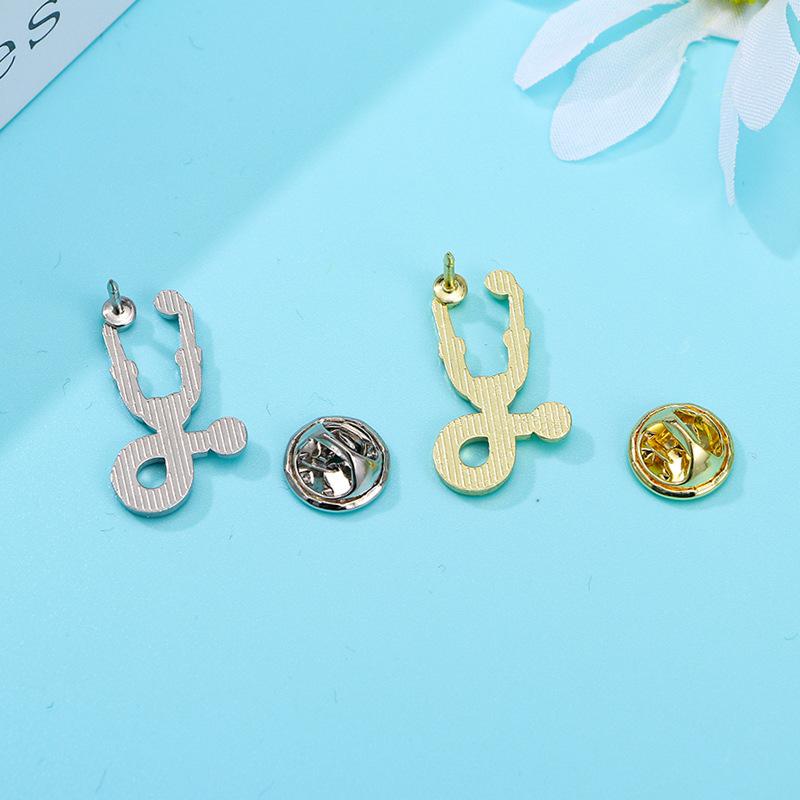 Stethoscoop Broche, Medische Serie Badge Liefde Stethoscoop Metalen Badge Kleding Gesp