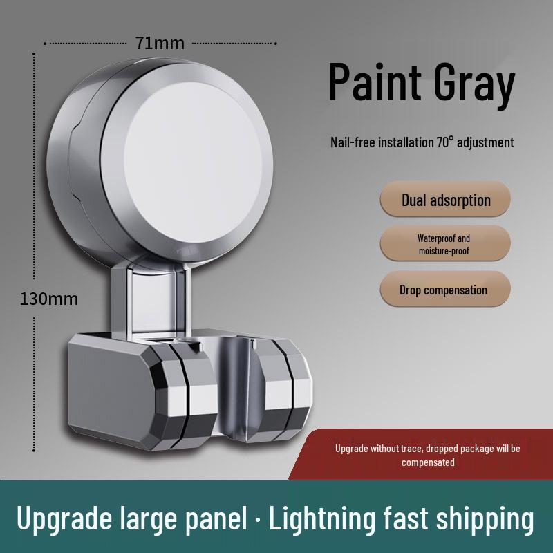 Universal No-Drill Suction Cup Shower Head Holder