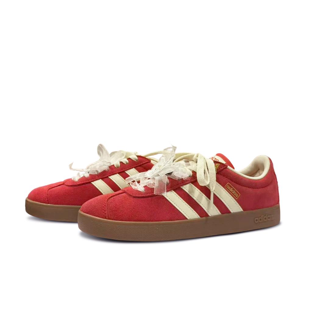 Adidas Vl Court Classic Fire Butterfly Low top Skateboard Shoes Women's China Red KK3774(Team332-)
