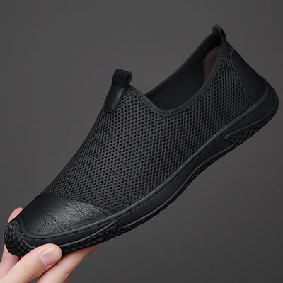 Fashion 2025 Summer Breathable Mesh Shoes for Men Fashion New Designer Outdoor Solid Color Sports Light Casual Shoes Male