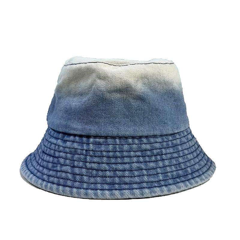 Hat top gradual change cowboy fisherman hat children simple versatile leisure basin hat outdoor travel shade sun hat
