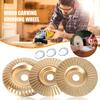 13/14Pcs Polishing Disc Wood Carving Set, Anti-Clogging Tooth Design Angle Grinder Polishing Pads for Woodworking Attachment