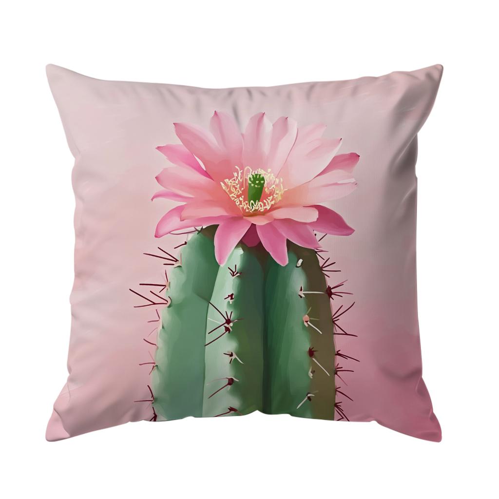 Cactus Cushion Pillowcase Printed Polyester 45x45cm Throw Pillowcover Decorative Sofa Cushion Pillowslip Home Decor