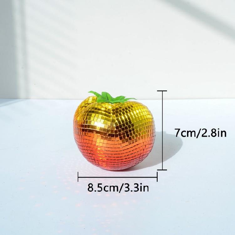 Disco Ball Decors Mirrored Disco Pear/Tomato/Carrot/Pepper Light Reflectings Disco Ball Table Decorations Home Decors