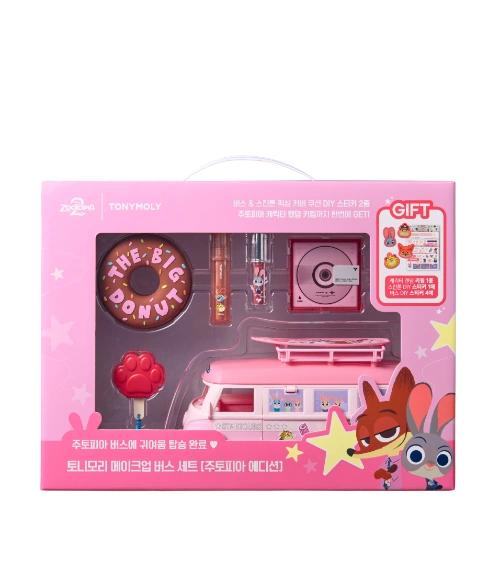 

TONYMOLY Zootopia Набор для макияжа в автобусе – Забавный многокомпонентный косметический набор (Палетка для всего лица)