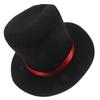 Festive Snowman Hat Christmas Party Accessory Holiday Costume Top Hat Winter Celebration Decor with Red Ribbon Detail