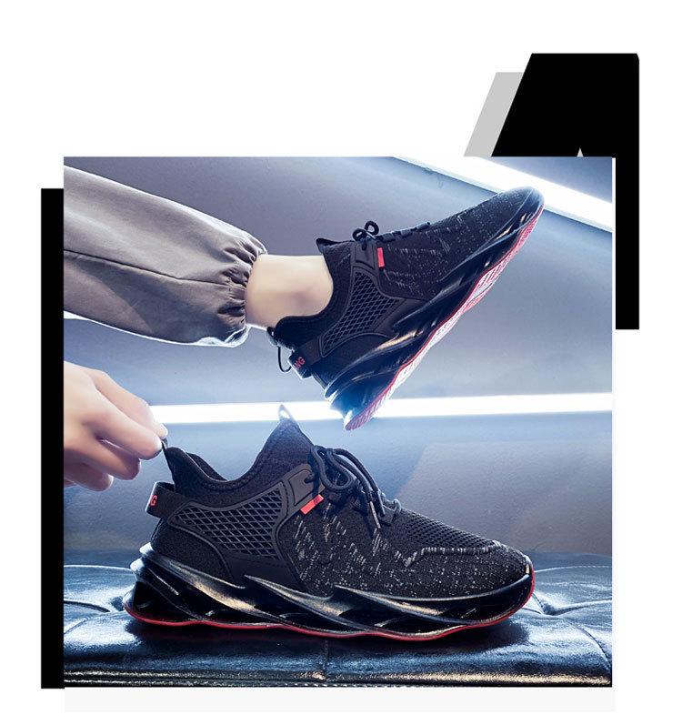 Autumn Men's Breathable Casual Blade Sneakers - Trendy Flying Woven Mesh Design