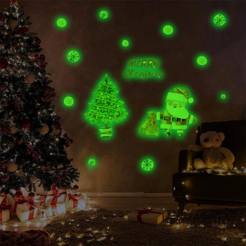 Wall Sticker Festive Christmas Christmas Decoration Supplies Must Have Holiday Room Decoration Creative Stickers Unique Sticker