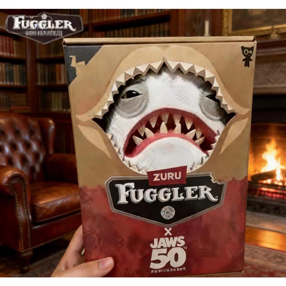 

20cm Fuggler Great White Shark 50th Anniversary Collaborative Series Plush Doll Trendy Toy Gift Collection Decoration Boys Girls