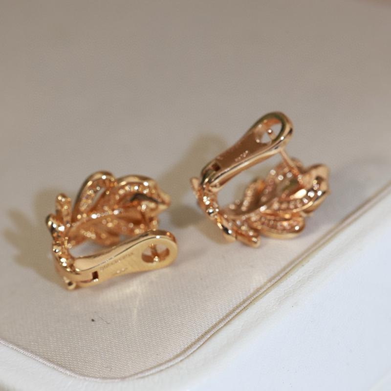 New Vintage Luxury Jewelry For Women Musla Design Ear Stud Wedding Jewelry Earrings Fashion Gifts Lady Party Earrings