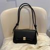 Simple Vintage Style Crossbody Bag Lightweight PU Leather Lady's Handbag Waterproof Solid Color Flap Satchels Holiday Gifts