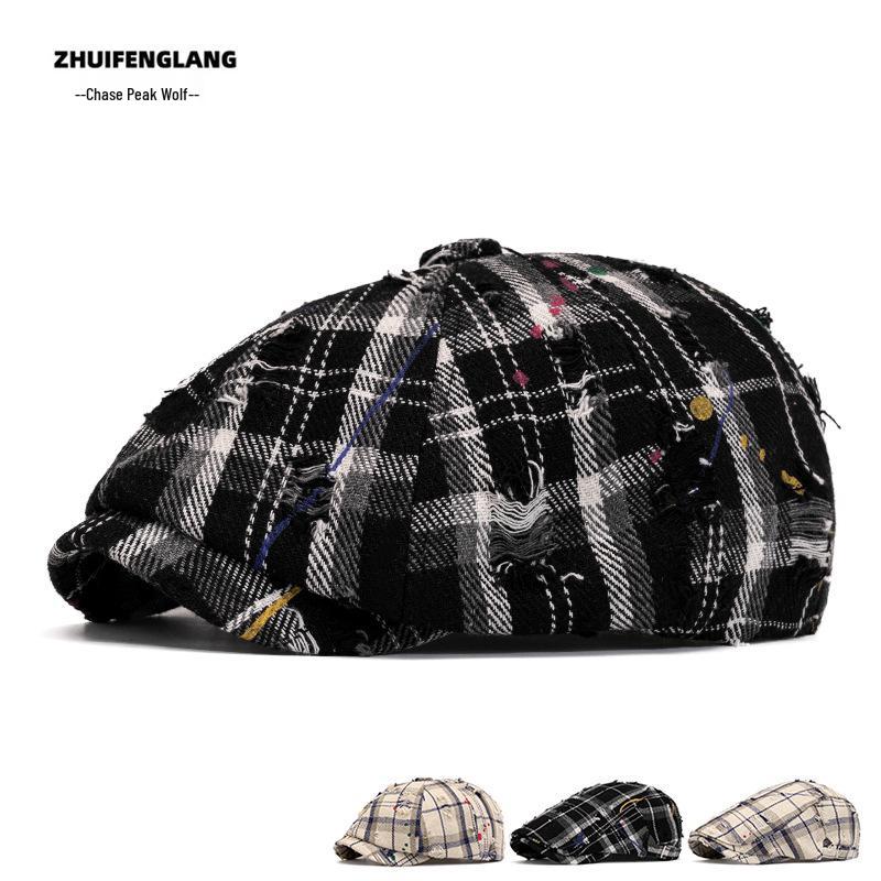 Men's and Women's Spring/Summer Fashion Cap: Versatile Duckbill, Flat Cap, Newsboy, and Beret Hat Styles