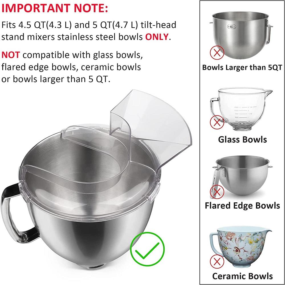 W10616906 Pouring Shield For Kitchenaid KN1PS Stand Mixer Pour Shield KSM150PS