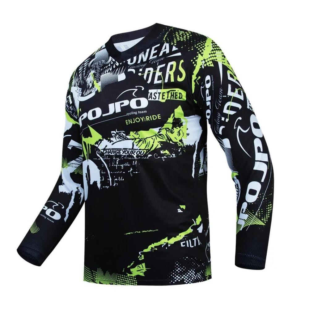 2026 Men's Long Sleeve T-shirt Mountain Bike Off-Road Motorcycle Cycling Jersey MTB Clothes Camping Outdoor Fishing Top Loose