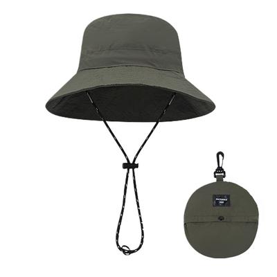 Herren Damen Tasche Fischerhut Outdoor Schnelltrocknend Wasserdicht Atmungsaktiv Sonnenhüte Faltbar Camping Wandern Bergsteigen Buck