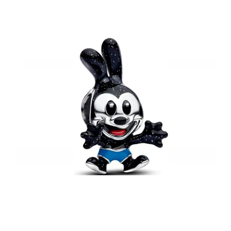 Pandora S925 Sterlingowe Srebro Klips Myszka Miki Jednorożec Boże Narodzenie Koralikowy Dodatek DIY