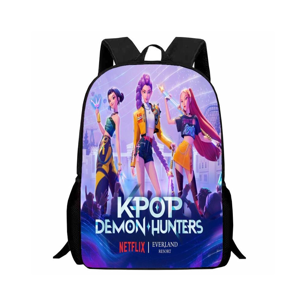 Kpop Batoh Lovci Démonů - Lehký a Ležérní Design Batohu pro Studenty a Děti s Živým Grafickým Designem