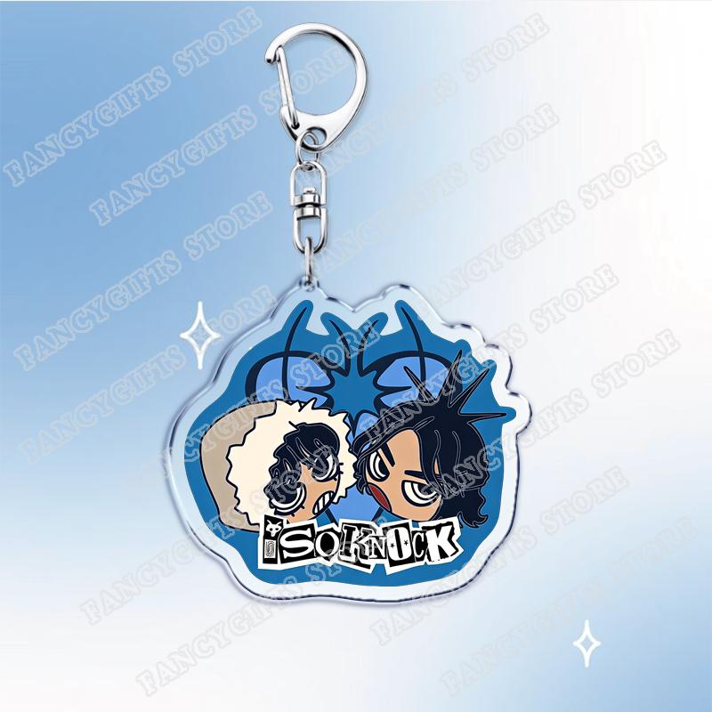 

Cute Game Cartoon Chibis Keychains for Accessories Bag Keyrings Jewelry Fans Friends Gifts