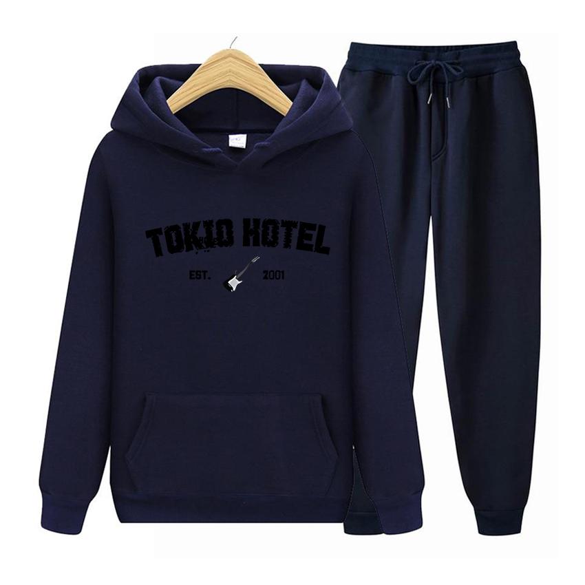 

Женская толстовка с длинными рукавами, комплект Tokio Hotel Rock Rapper Kaulitz, повседневный пуловер с принтом большого размера, одежда унисекс 3XL