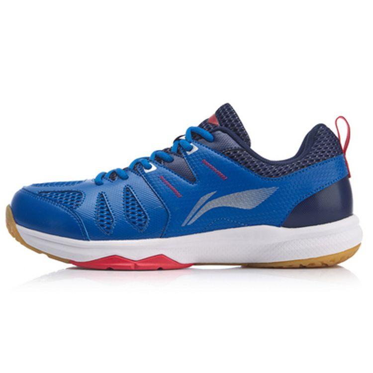 

Li-Ning All-Around King V2 амортизационная поддержка легкие нескользящие низкие кроссовки для бадминтона женские туфли синие AYTP029-1