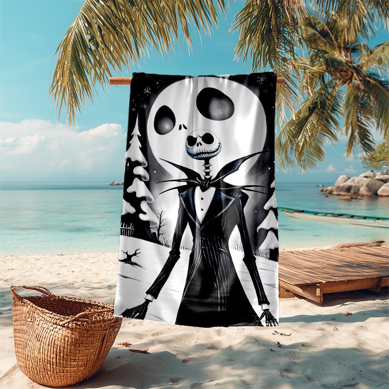 1pc Nightmare Before Christmas Microfiber Beach Towels Quick Dry Towel Sand Beach Towels Pool for Travel Swim Pool. S7290159