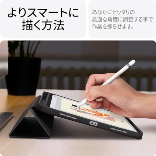 Spigen Case for iPad 11th Generation A16 (2025/11-inch) and iPad 10th Generation (2022/10.9-inch), with Stand, Shockproof, Apple Pencil Charging Stora