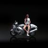 Moreart Miniature Figure Bike Set MO222073 Model Girl Model Diorama Minicar 1/64 & [Used]