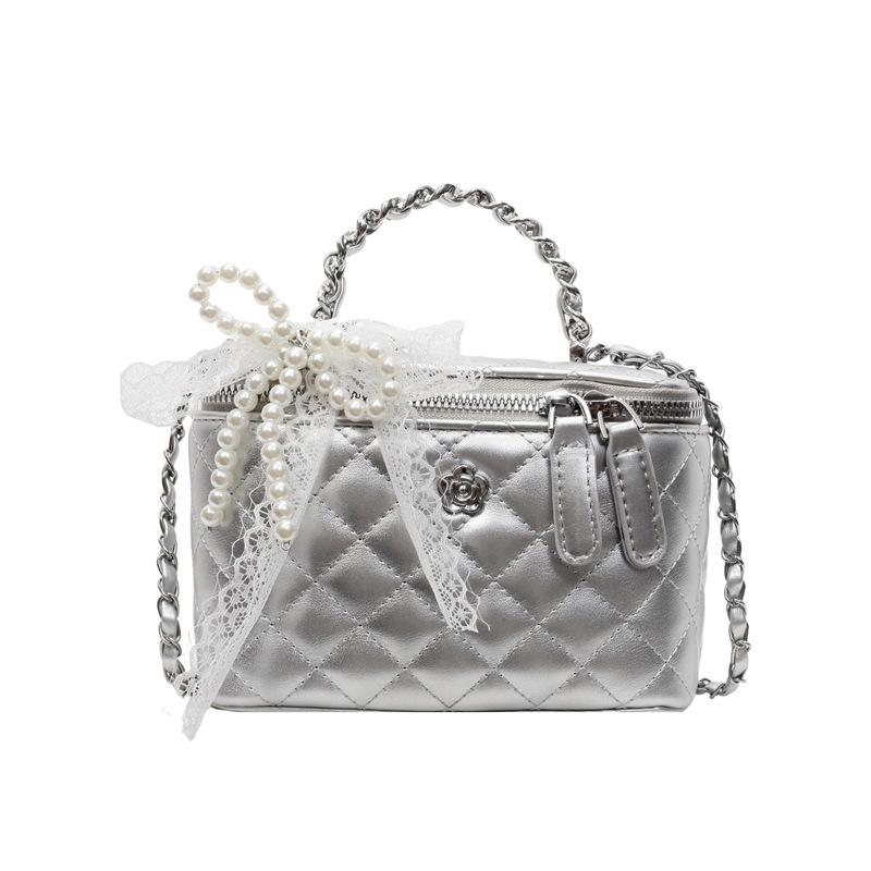 This Year, Xiaoxiangfeng Is Popular, Light Luxury, High-end Texture, Portable Box Bag, Women's Versatile Commuting, Foreign Style, Korean Messenger Ba