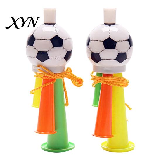 Soccer Fan Horn 2Pcs Cheering Horn, 3 Tone Sports Noise Maker, Football Game Accessory Handheld Stadium Trumpet for Day, Party Three-tone Cheer