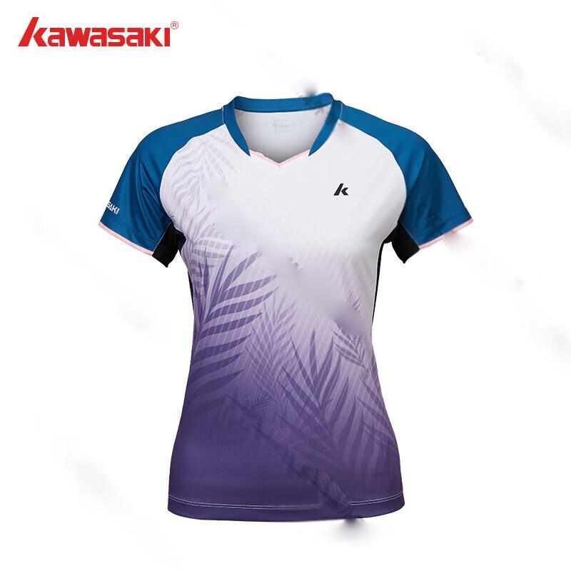 KAWASAKI Women s V-Neck Badminton T-Shirt