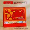 2026 3D Red Festive Desk Calendar: Fine Carving, Hollowed-out Design, Wire-o Binding, Customized Logo Option