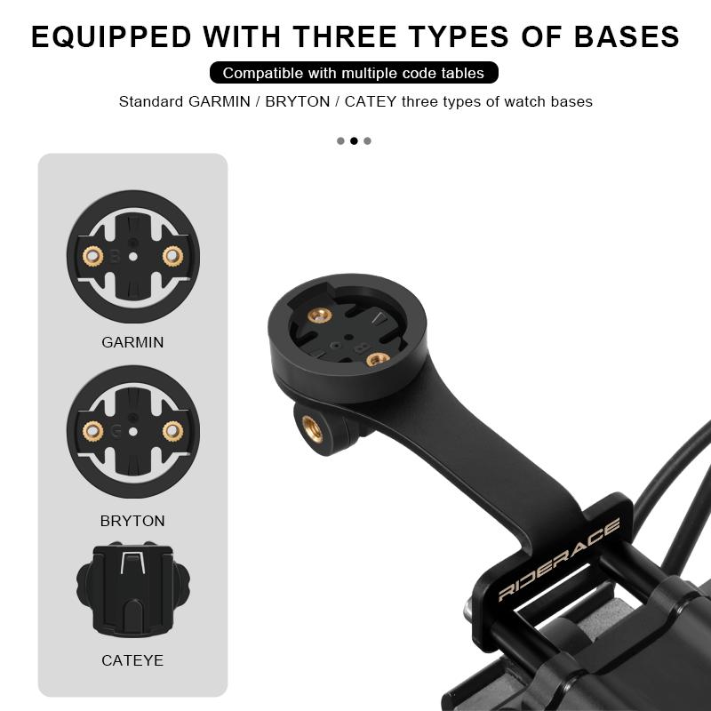 Suport pentru computer de bicicletă, ghidon pentru cameră, suport pentru cronometru și vitezometru pentru ciclism rutier, pentru Garmin Edge Bryton CatEye