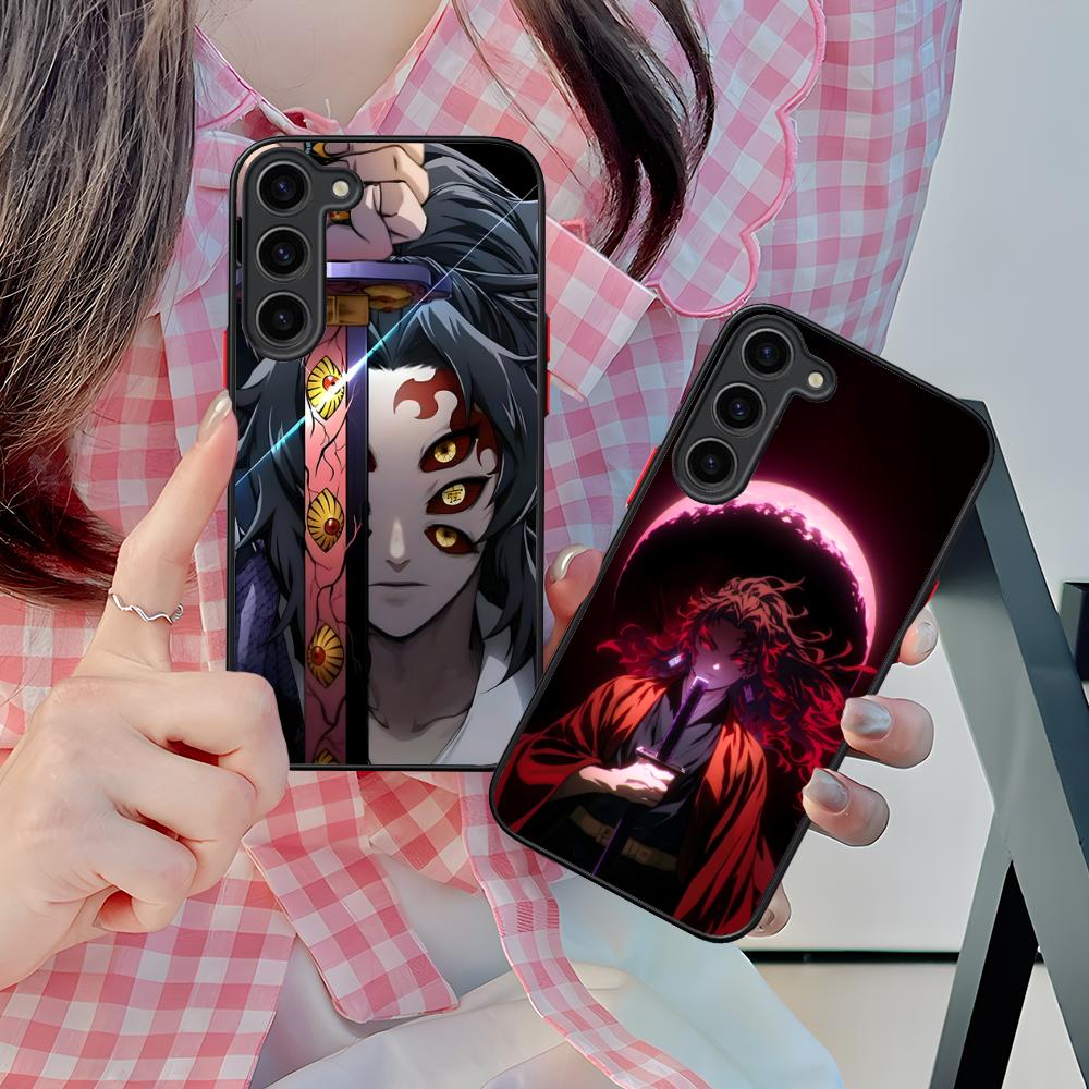 Demon Slayer Kokushibo Phone Case for Samsung Galaxy S25 S24 S23 S22 S21 Plus FE Ultra Colour Silicone Protective Pretty Cover