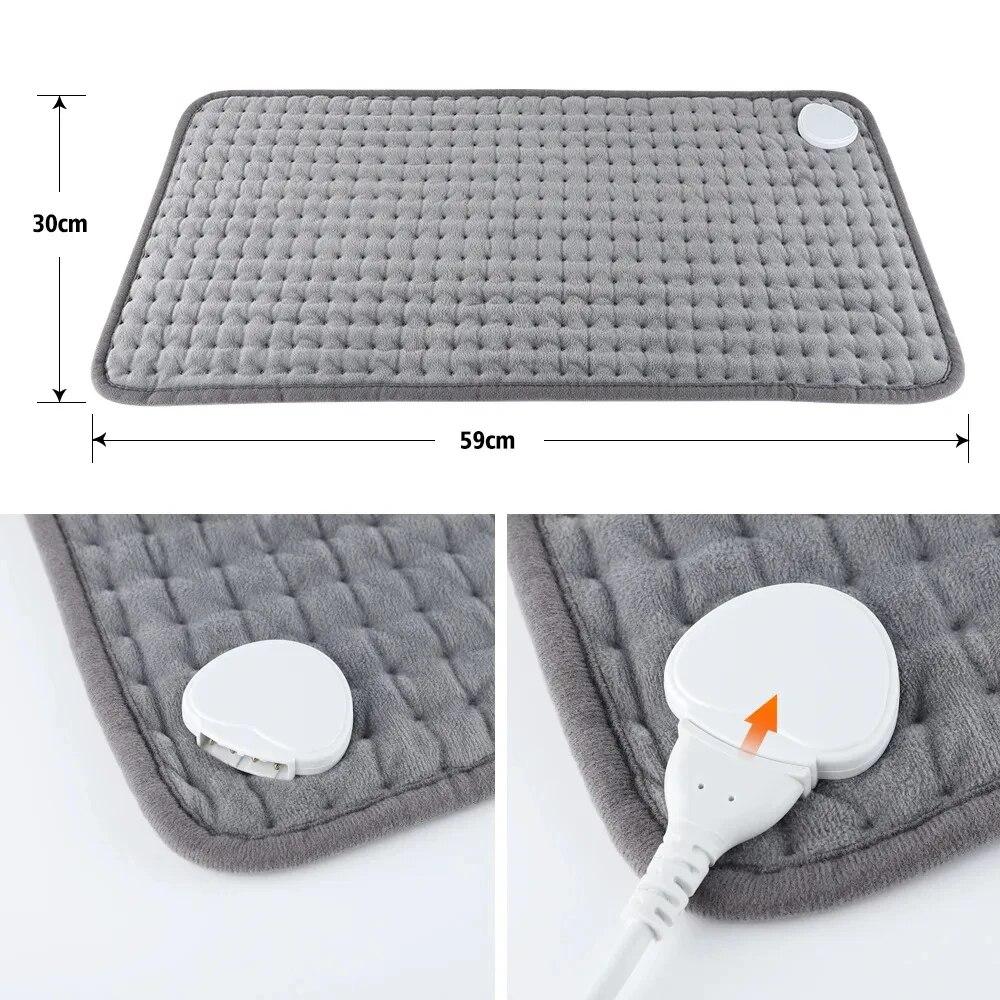 Home Electric Blanket Office Heating Physiotherapy Single Belly Foot Warmer Ease Pain Period Cramp Back Timing Massager Shoulder