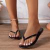 European and American Summer New Style Clip Toe Beach Vacation and Casual Simple Flat Women's Sandals