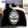 FC Shakhtar Donetsk TappetoMotivo Biancheria da Letto Trapunta Set Copripiumino Federa Decorazione Casa Regalo di Compleanno (1 * copripiumino + 2 * federa, senza nucleo)