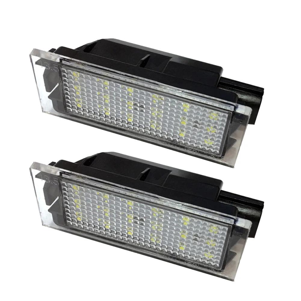 1/2PC Car Flashing Canbus Car LED Number License Plate Light For Renault Megane 3 Clio Laguna 2 Megane 3 Twingo Master Vel Satis