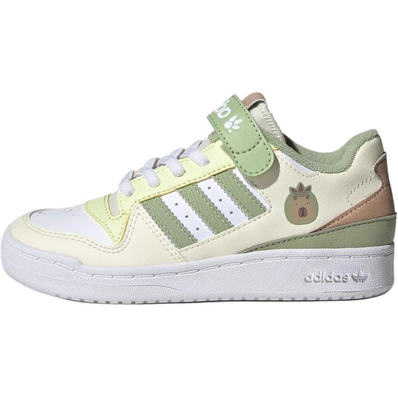 

Adidas Originals FORUM Low Top Kids Skateboarding Shoes Green Children Aged 3 7 Years Old Sneakers JS2476 32 зелёный