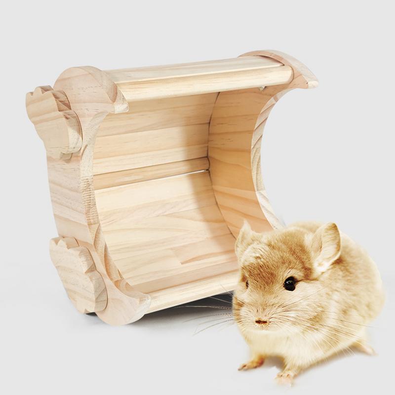 

Деревянный дом для шиншиллы в форме полумесяца, жилище для шиншиллы, жилище для хомяка, кроличий домик для мелких животных, хомяков, шиншилл, кроликов CHINA