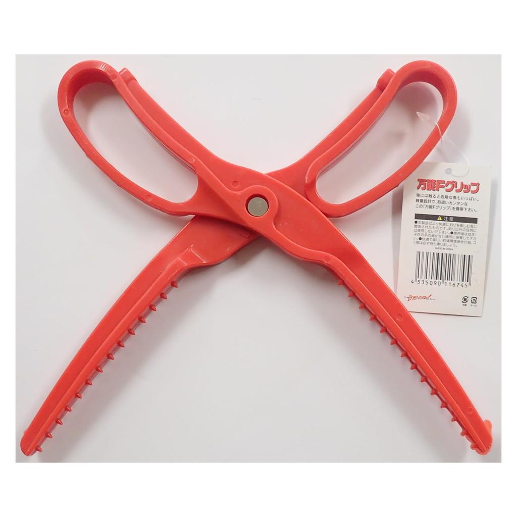 MARUSHINGYOGU DRAGON Multi-Purpose F Grip Fishing Scissors, Red