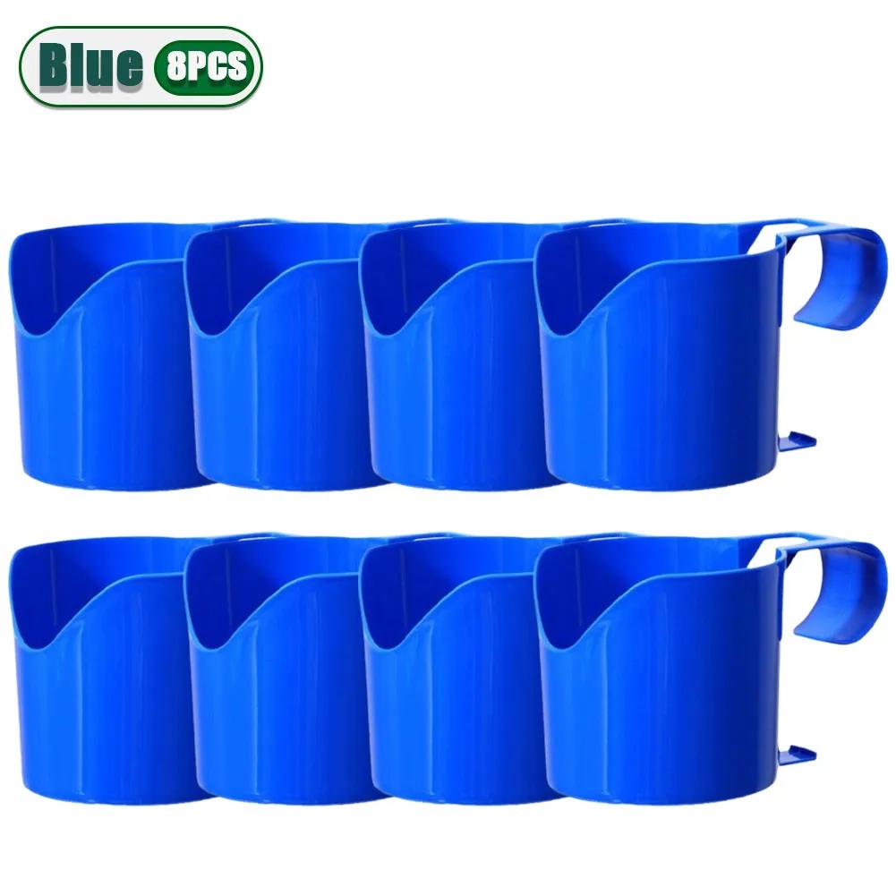 Heavy Duty Poolside Cup Holder No Drill Hanging Organizer with Strong Grip for Hot Tub Beach Patio Swimming Pool Accessories