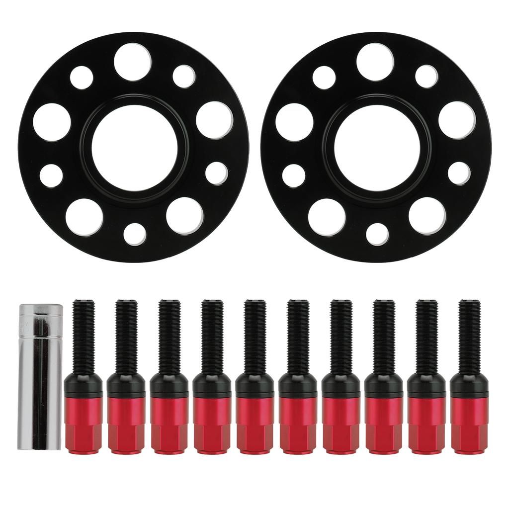 Wheel Spacer Kit 5x112 with 15mm Flange M12x1.5 Bolt Replacement for Mercedes Benz