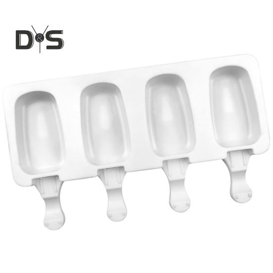 

Прочная форма для мороженого, не содержащая BPA, антидеформируемый летний лоток для формы для мороженого белый