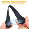 Magnetic Towel PU Circular Towel Portable Hat Backpack Clip Hanging Black Durable and Saving Kitchen and Bathroom