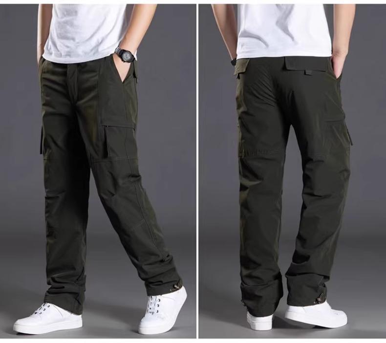 Men's Fleece-Lined Winter Ski Pants: Windproof, Waterproof, Thick Softshell for Cold Weather