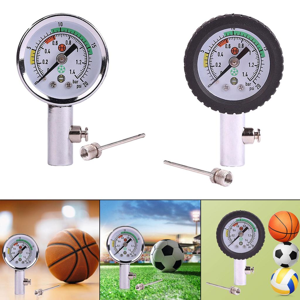 Ball Pressure Gauge Measuring Compact Lightweight Professional Air Pressure Gauge Precision Air Gauge for Volleyball Rugby