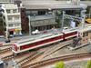 Mijn Stad Spoorlijn Collectie MT04 Kintetsu Spoorlijn Treinstel van 2 Wagens Diorama Benodigdheden
