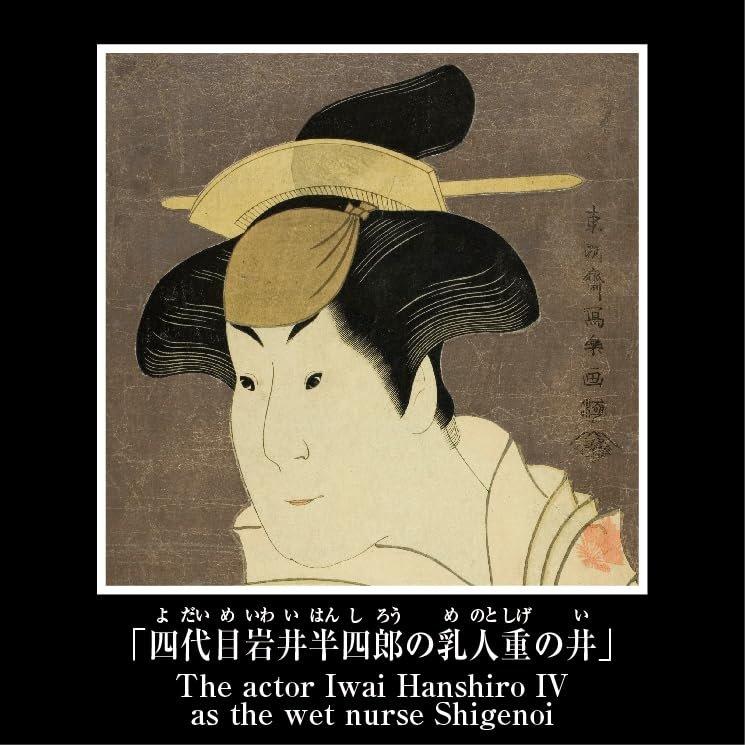 MegaHouse Rubik's Cube Japanesque Toshusai Sharaku Kabuki Japanese Art Ukiyo-e 3D Puzzle Toy for Ages 8 and Up