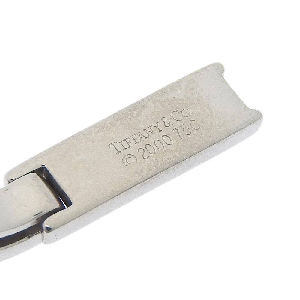 TIFFANY&Co. Atlas Bar Necklace 3P Diamond K18 White Gold/diamond 7.1g Women Used