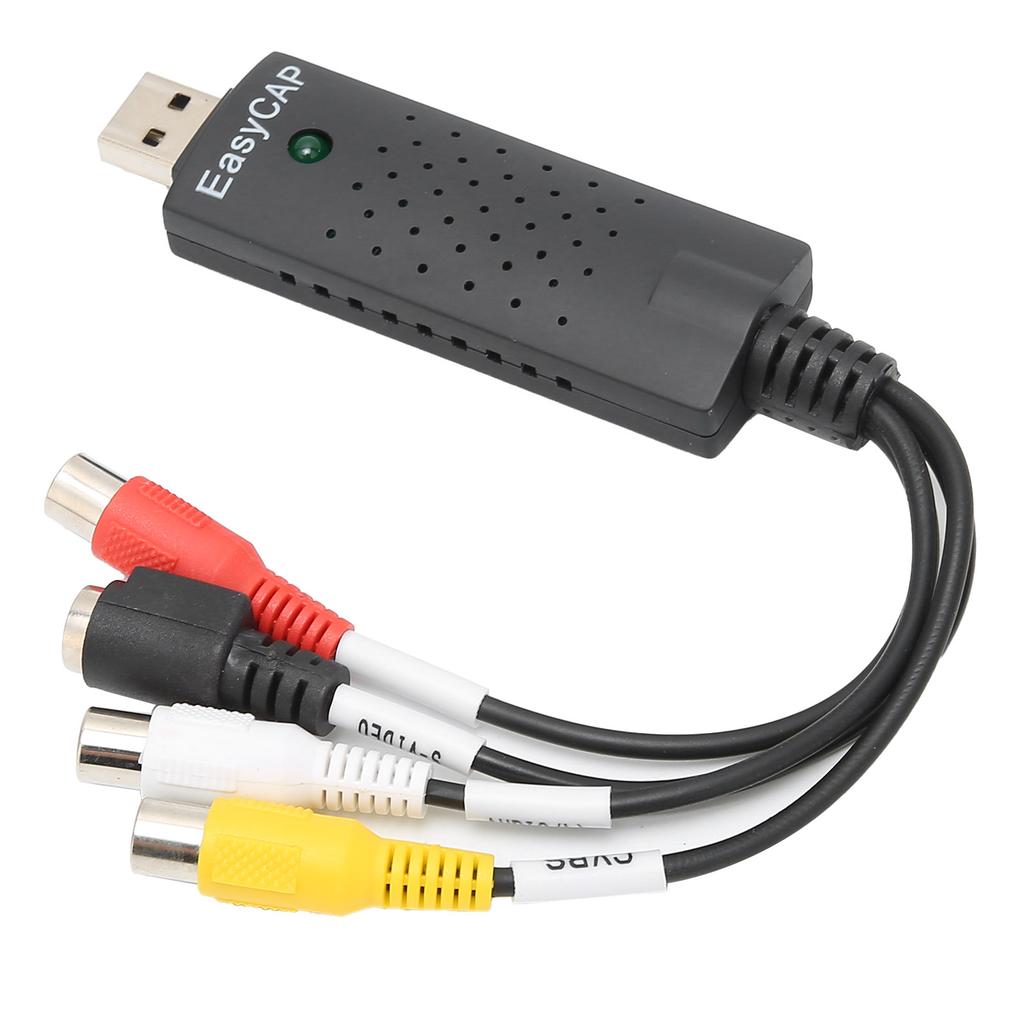 Capture Card USB2.0 4 Channel DVD VHS Stereo Audio Video Acquisition Adapter for Windows